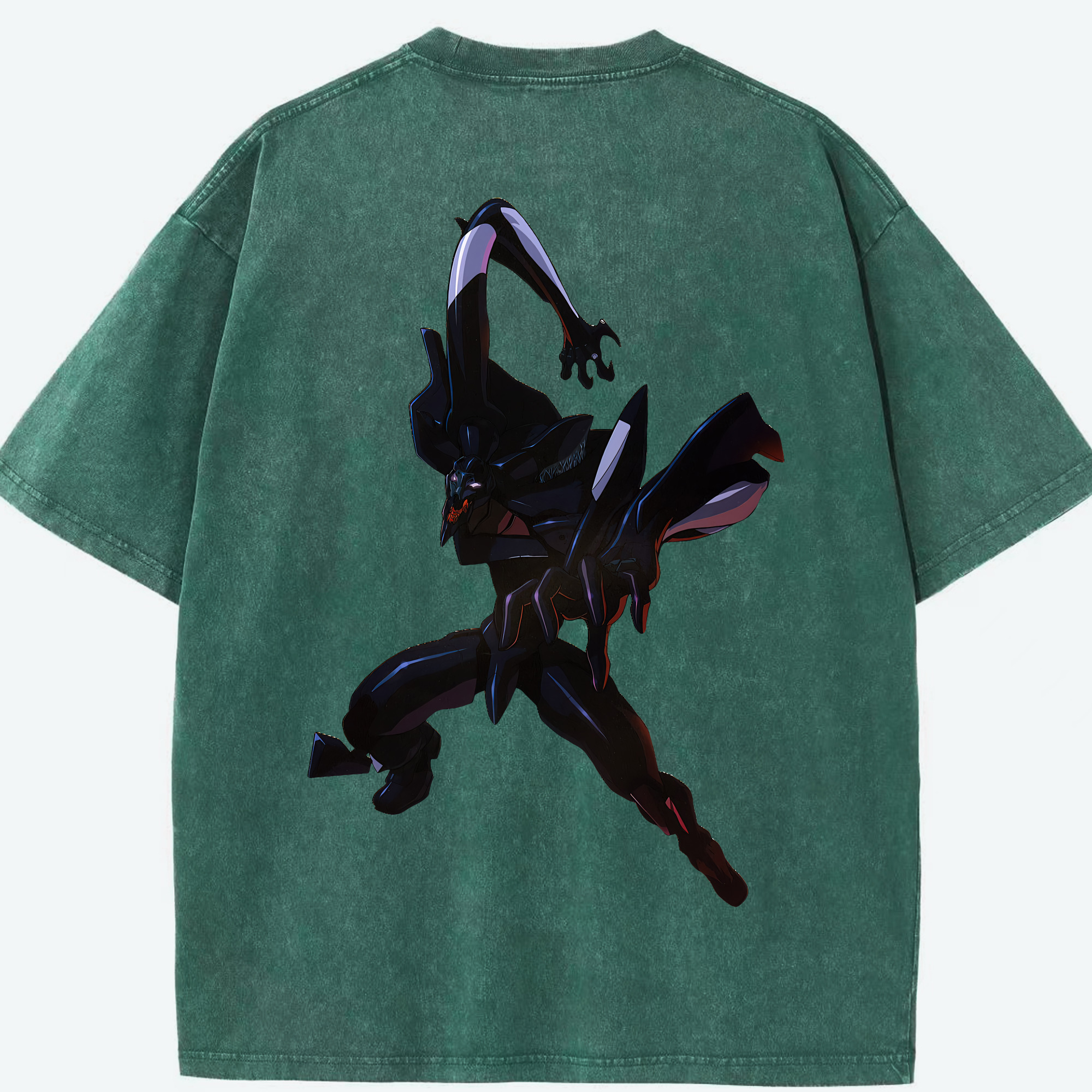 （画像用） EVA 新世紀エヴァンゲリオン 綿100% ヴィンテージ風 半袖Tシャツ（背面プリント）